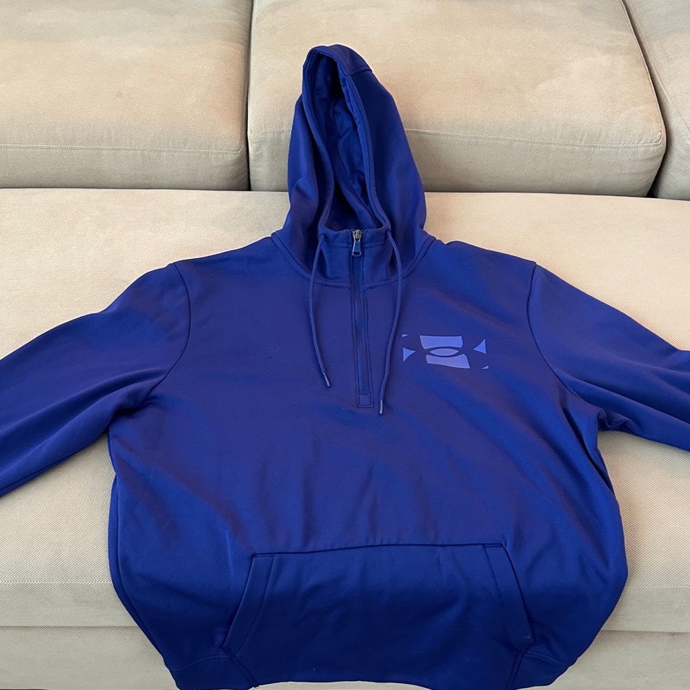 Men's Purple Underarmor Hoodie Sweater